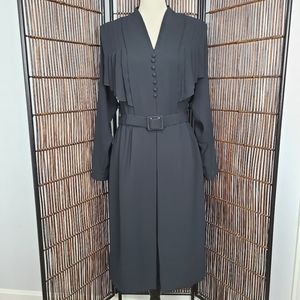 Black vintage dress Jack Bryan. Chiffon